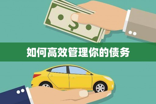 新晃如何高效管理你的债务