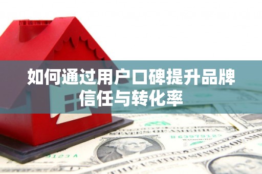 新晃如何通过用户口碑提升品牌信任与转化率